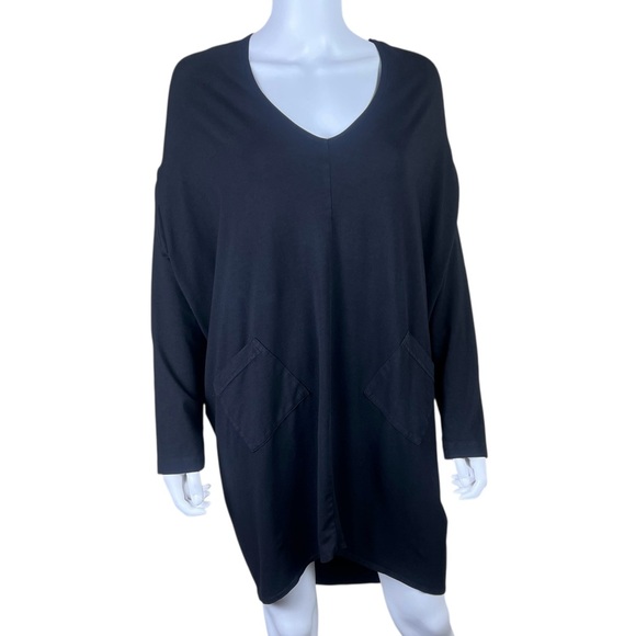 Bryn Walker Lagenlook Drop Shoulder High Low Hem Tunic - Picture 2 of 7